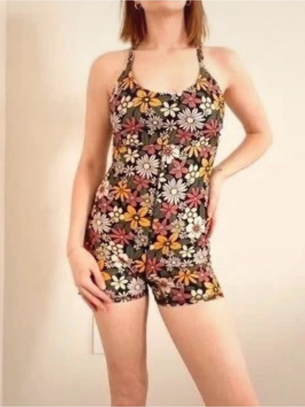 Daisy Floral Active Romper